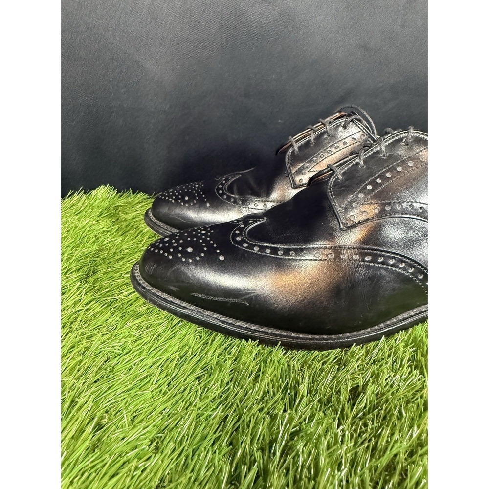 Allen Edmonds Hinsdale Wing Tip Black Oxford Shoes Mens Size 9 EEE Made In USA - Picture 11 of 11